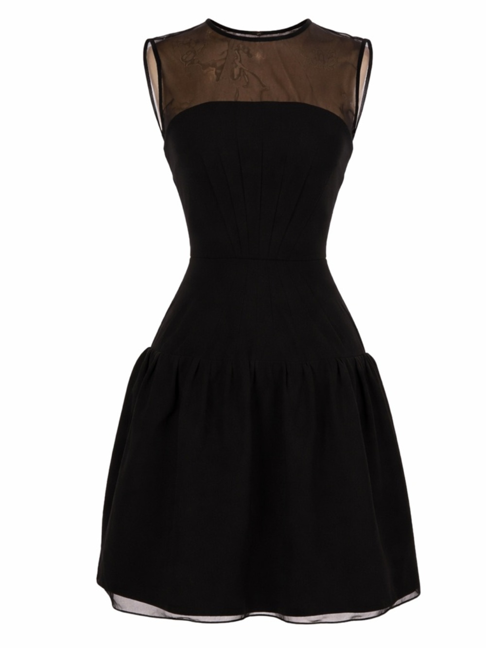 DVF Cocktail Black Dress Size 4 - Picture 9 of 10
